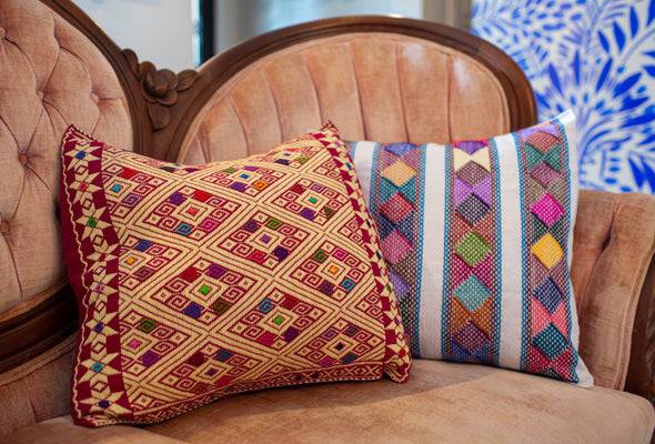 Hand-made Colorful Geometric Pillows